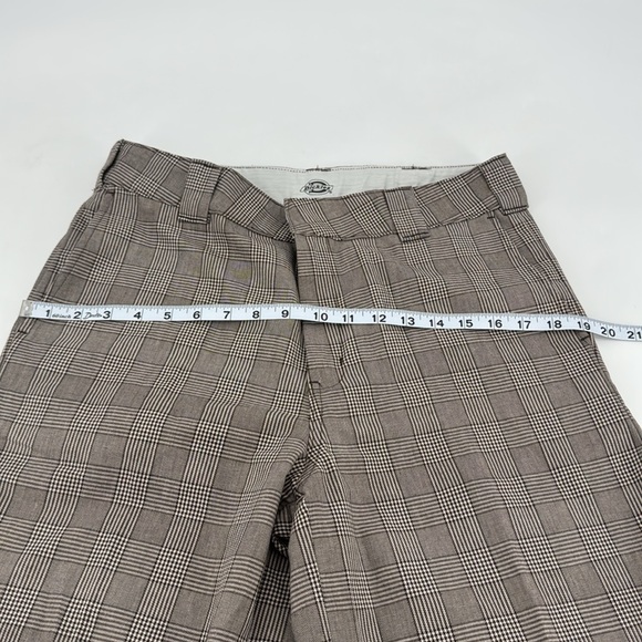 Dickies Punk Goth Skater Plaid Academia Cotton Wide Leg Flare Pants - Picture 15 of 16